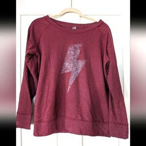 Red Graphic Pullover